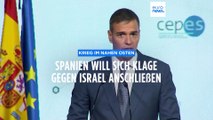Spanien will sich Klage gegen Israel anschließen