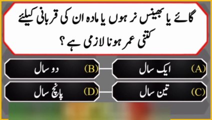 Answer questions general knowledge vedio Islamic question video