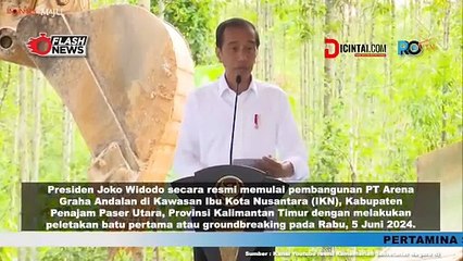 Presiden Jokowi Pimpin Groundbreaking PT Arena Graha Andalan di IKN