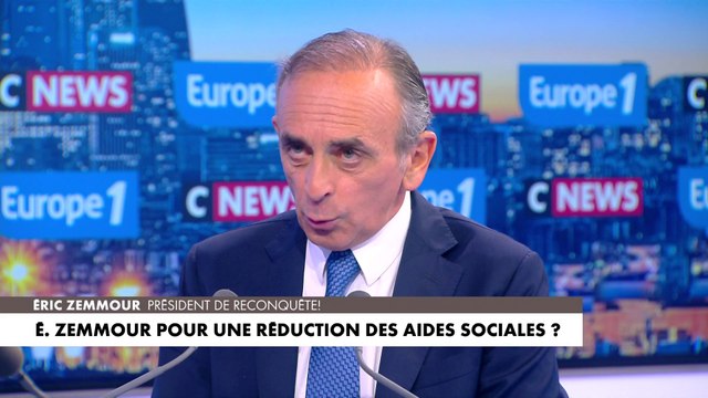 Éric Zemmour estime qu’il faut baisser les dépenses