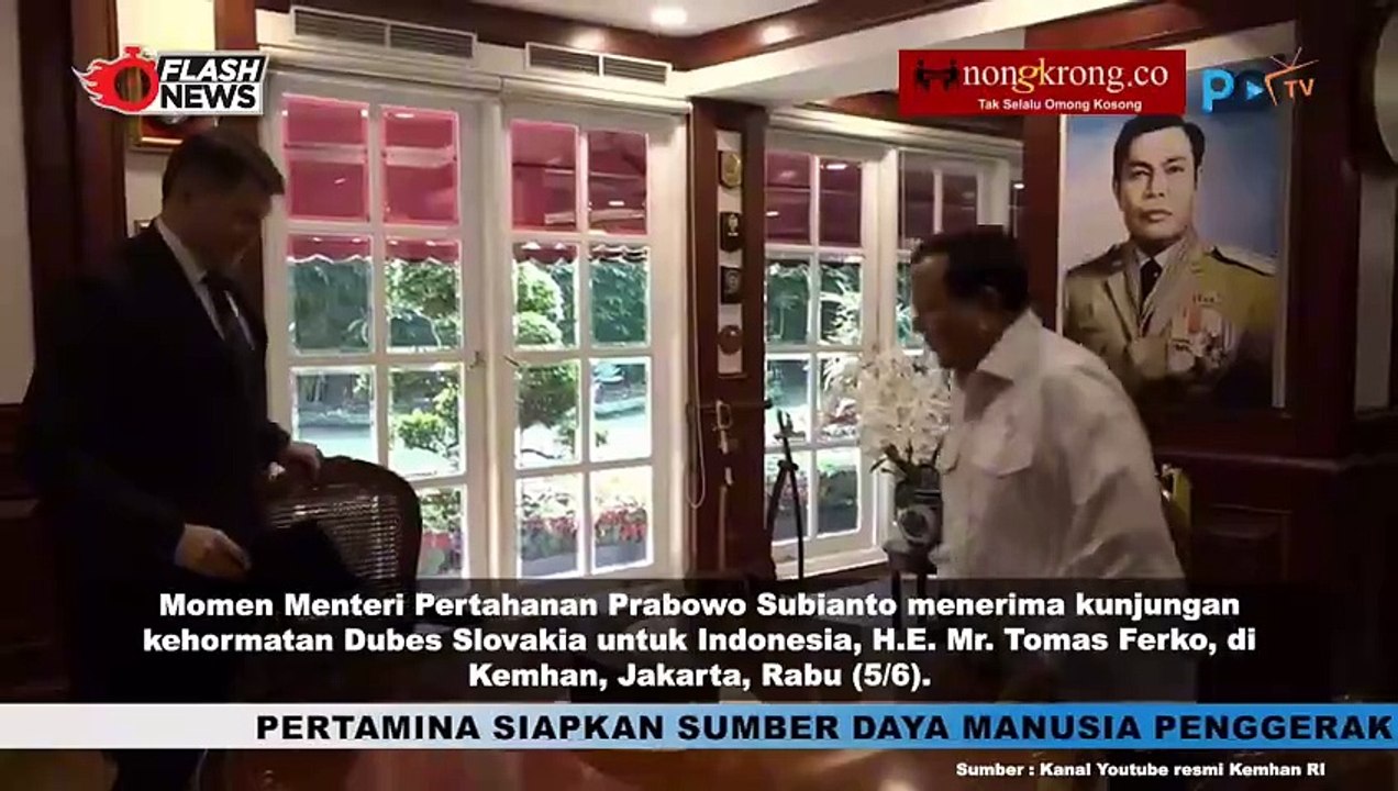 Prabowo Terima Kunjungan Dubes Slovakia