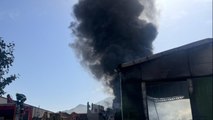 Kayseri'de ambalaj fabrikasında yangın çıktı