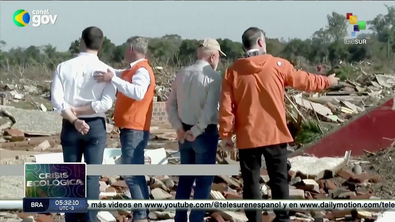 Presidente Lula Da Silva  visita zonas devastadas por inundaciones