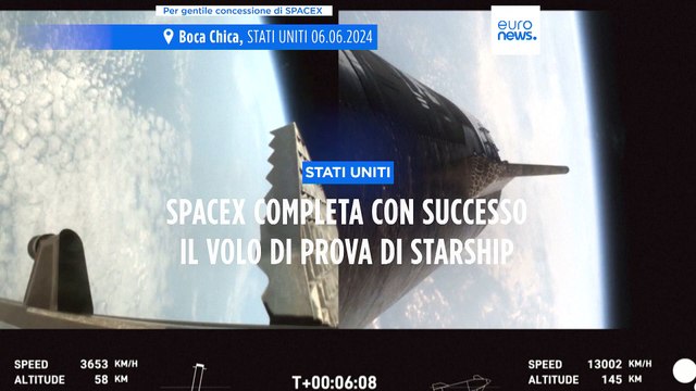 Successo di SpaceX, completato per la prima volta il volo di prova del mega razzo Starship