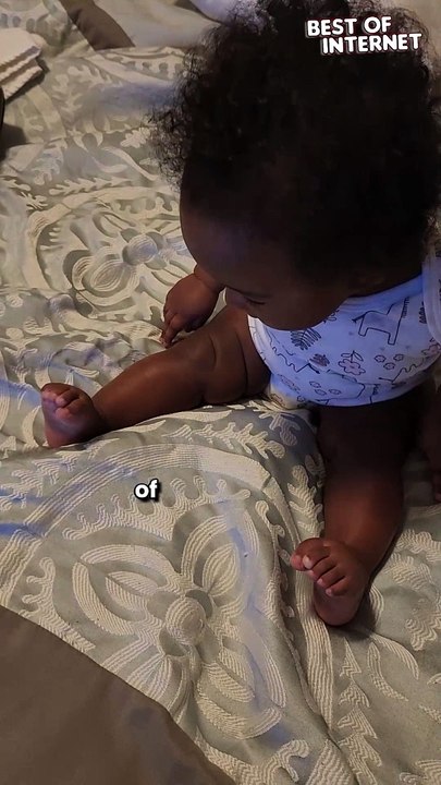 Tiny Toes, Big Discovery! Baby Girl Explores Her Feet