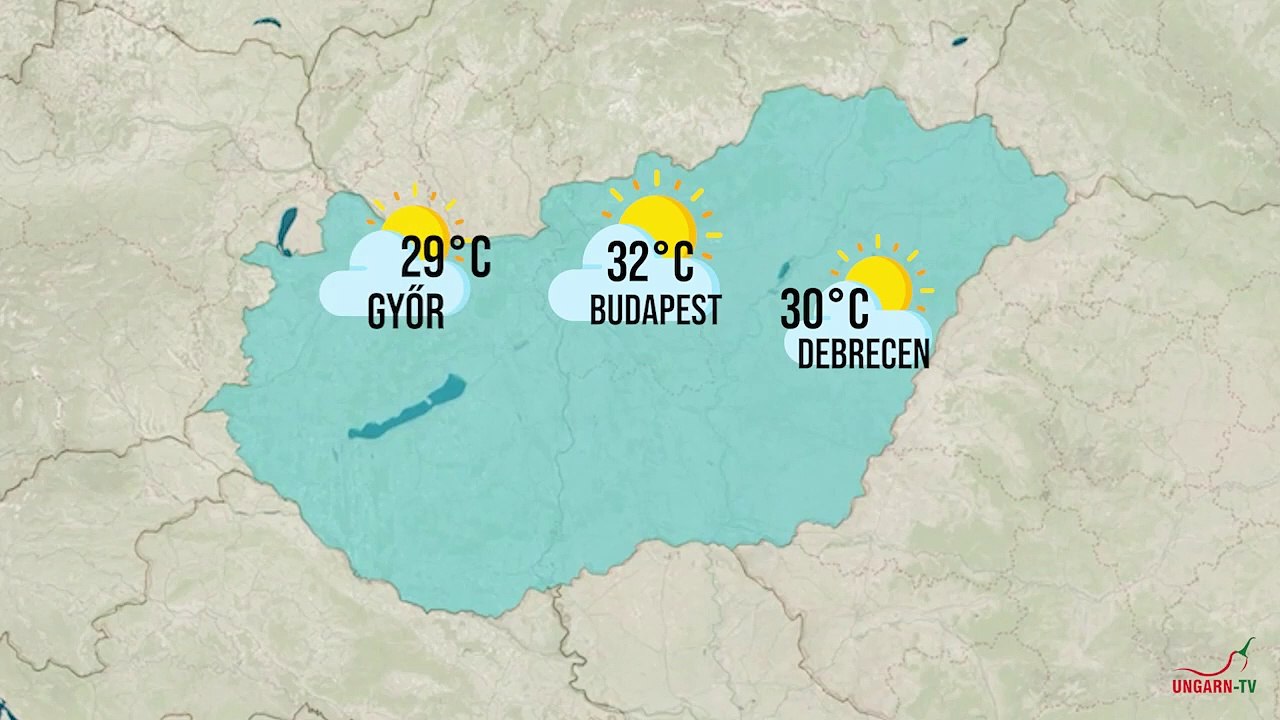 Das Reisewetter in Ungarn am Wochenende 08-09.06.2024