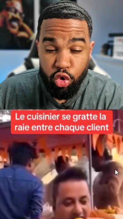 Le cuisinier se gratte les fesses...