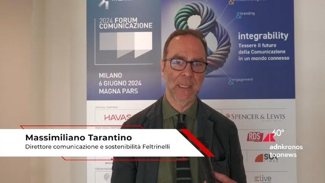 Forum Comunicazione 2024, Tarantino (Feltrinelli): “AI è quinta rivoluzione industriale”
