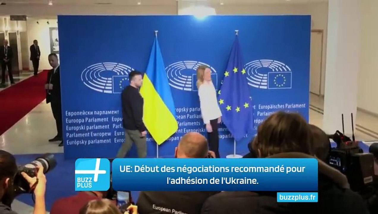 UE: Début des négociations recommandé pour l'adhésion de l'Ukraine.