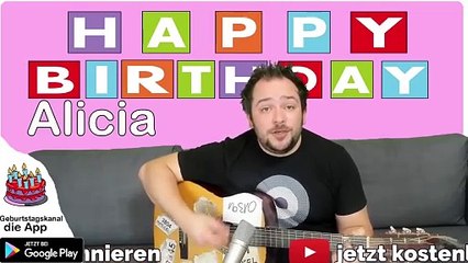 Happy Birthday, Alicia! Geburtstagsgrüße an Alicia