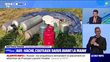 Mobilisation contre l'A69: des objets dangereux comme des haches ou des couteaux déjà saisis avant la manifestation
