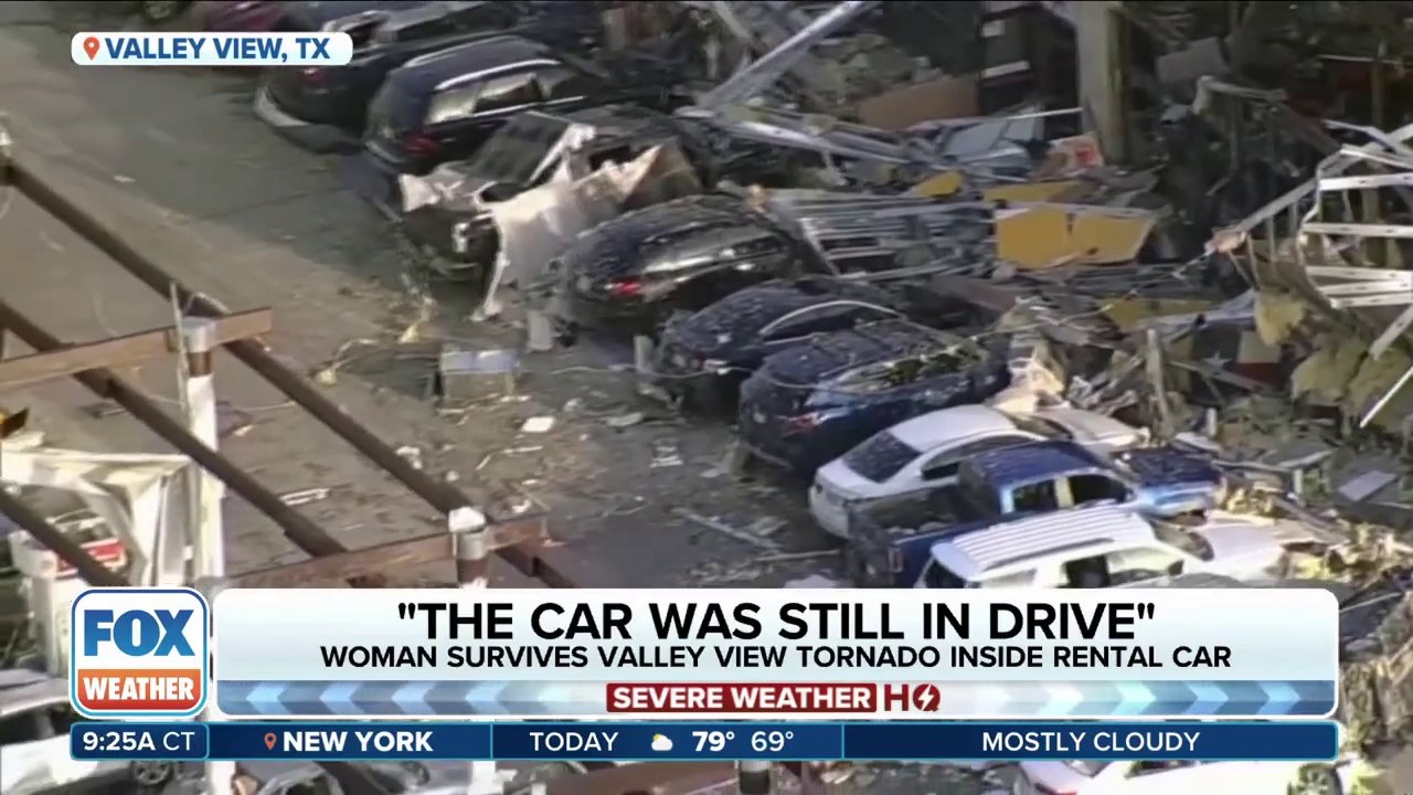 The Car Was Still In Drive - Woman Survives Valley View Tornado Inside Rental Car