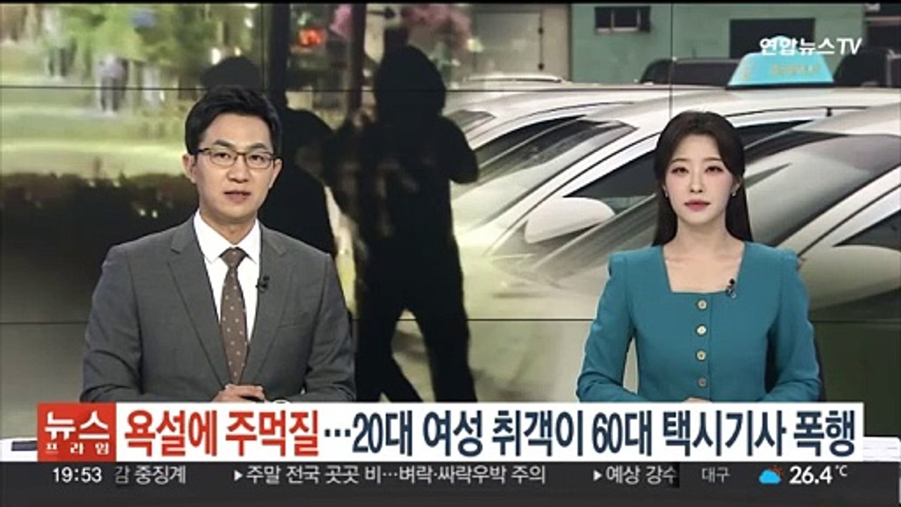 욕설에 주먹질…부산서 20대 여성 취객이 60대 택시기사 폭행