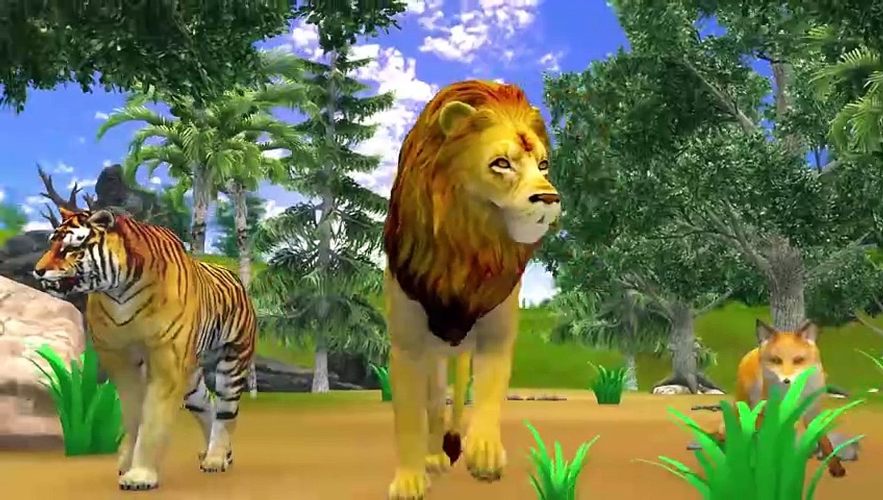 जंगली शेर और ऊंट Jungle Sher _ Lion King Kahani - Panchatantra Moral Stories - 3D Hindi Fairy Tales