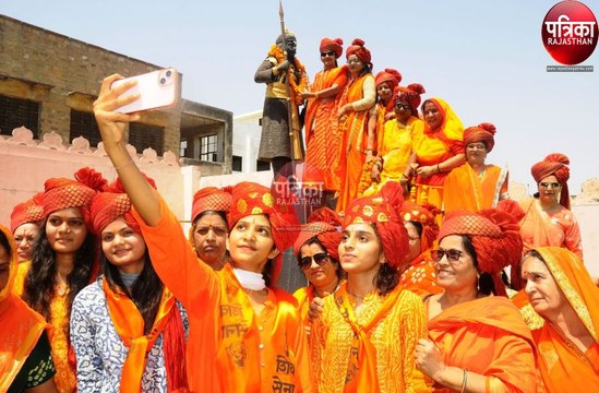 Maharana Pratap Jayanti 2024 : भगवा रैली में नारी श​क्ति का शौर्य प्रदर्शन, प्रतिमा का किया माल्यार्पण