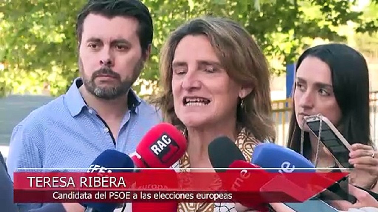 Líderes y candidatos políticos votan en las elecciones al Parlamento Europeo