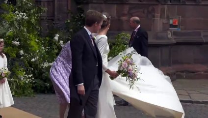 Prince William attends wedding of Duke of Westminster