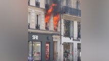 Paris : incendie rue de Rivoli, l’axe bloqué à la circulation