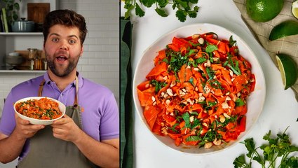 How to Make a Carrot-Peanut Noodle Salad