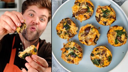 How to Make Muffin-Tin Spinach & Mushroom Mini Quiches