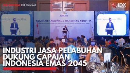 Industri Jasa Pelabuhan Dukung Capaian Indonesia Emas 2045