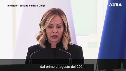 Meloni: "I due centri in Albania operativi dal primo agosto"