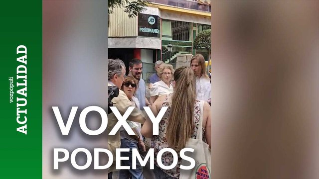 Vox y Podemos coinciden en Ciudad Real y se intercambian propaganda electoral