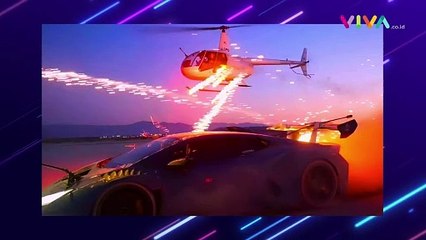 YouTuber Pake Kembang Api Tembaki Lamborgini dari Helikopter