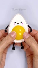 달걀 말랑이 만들기Egg Squishy DIY with Nano Tape! #실리콘 테이프