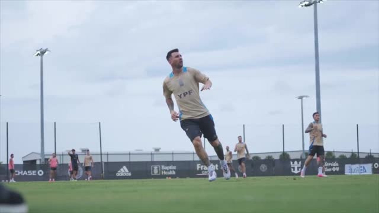 Argentine - Messi et ses coéquipiers s'entraînent avant des amicaux face à l'Equateur et le Guatemala