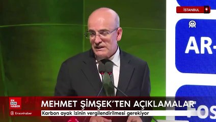 Mehmet Şimşek: Karbon ayak izinin vergilendirilmesi gerekiyor