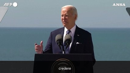 Biden in Normandia: "La democrazia inizia con ognuno di noi"
