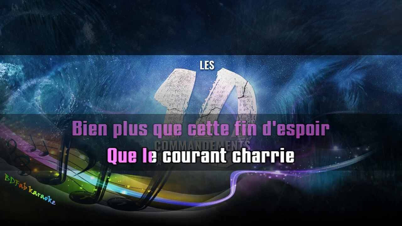 KARAOKE Les Dix Commandements - Mon frère