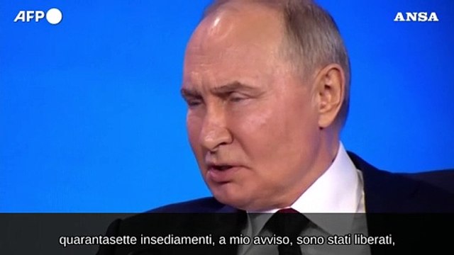 Ucraina, Putin: Dall'inizio dell'anno liberate 47 localita'