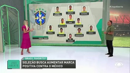Denílson comenta escalação do Brasil para enfrentar o México; veja o time
