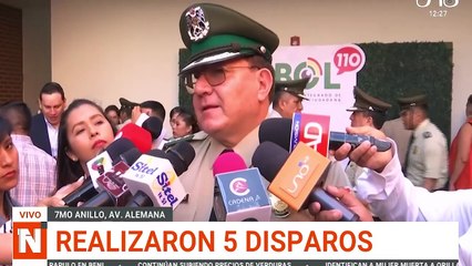 REALIZARON 5 DISPAROS