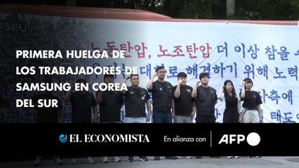 Primera huelga de los trabajadores de Samsung en Corea del Sur