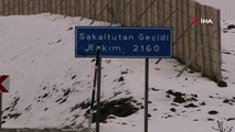 Erzincan’ın yüksek kesimlerinde kar yağışı etkili oldu