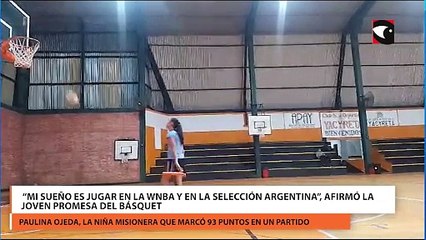 “Mi sueño es jugar en la WNBA y en la selección Argentina”, afirmó la joven promesa del básquet