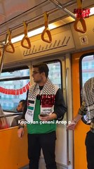 Gazze için şiir okuyan gence tepki: "Doğu Türkistan'da Türkler ölüyor. Ağzını açtın mı hiç?"