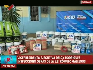 Download Video: Bolívar | Vpdta. Delcy Rodríguez inspecciona trabajos de recuperación de la E.B. Rómulo Gallegos