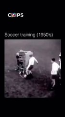 1950 yılının futbol antrenman makinası görenleri hayrete düşürdü