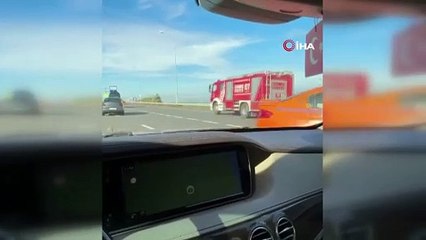 Kuzey Marmara Otoyolu'nda feci kaza. TIR otomobile çarptı: 1 ölü 4 yaralı