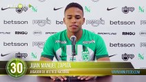 De Chigorodó a Nacional Juan Manuel Zapata es nuevo refuerzo del verde paisa