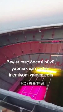 Bir Galatasaraylının paylaşımı: Bayern Münih maçı öncesi büyü yapmak için çıktım, inemiyorum