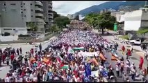 Binlerce kişi Venezuela'da Filistin için yürüdü