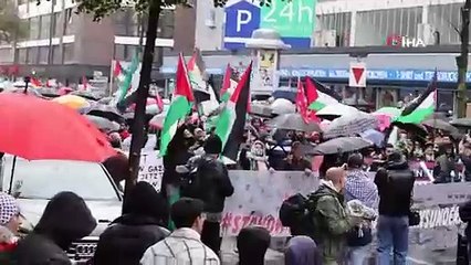 Almanya'da Filistin’e destek yürüyüşü: Çocuklar uyurken sessiz olun ölürken değil