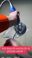 Duş başlığındaki tehlikeyi açıkladı