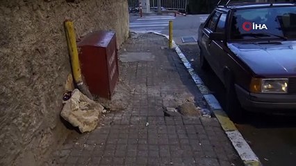 Yolda yürürken hayatının şokunu yaşadı. Son anda kurtuldu