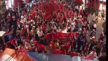 Trabzon'da görülmemiş 29 Ekim coşkusu. Binlerce insan Atatürk resimleriyle  yürüdü